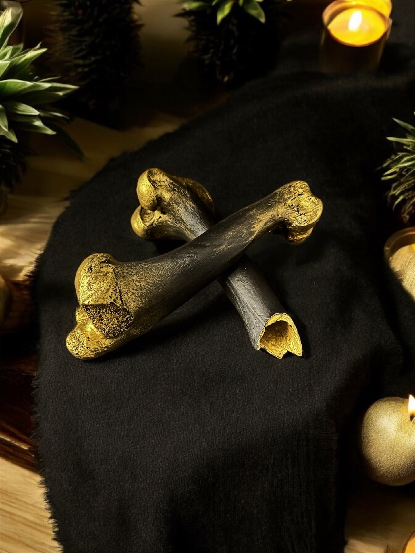 Gold & Black Crossbone Sets