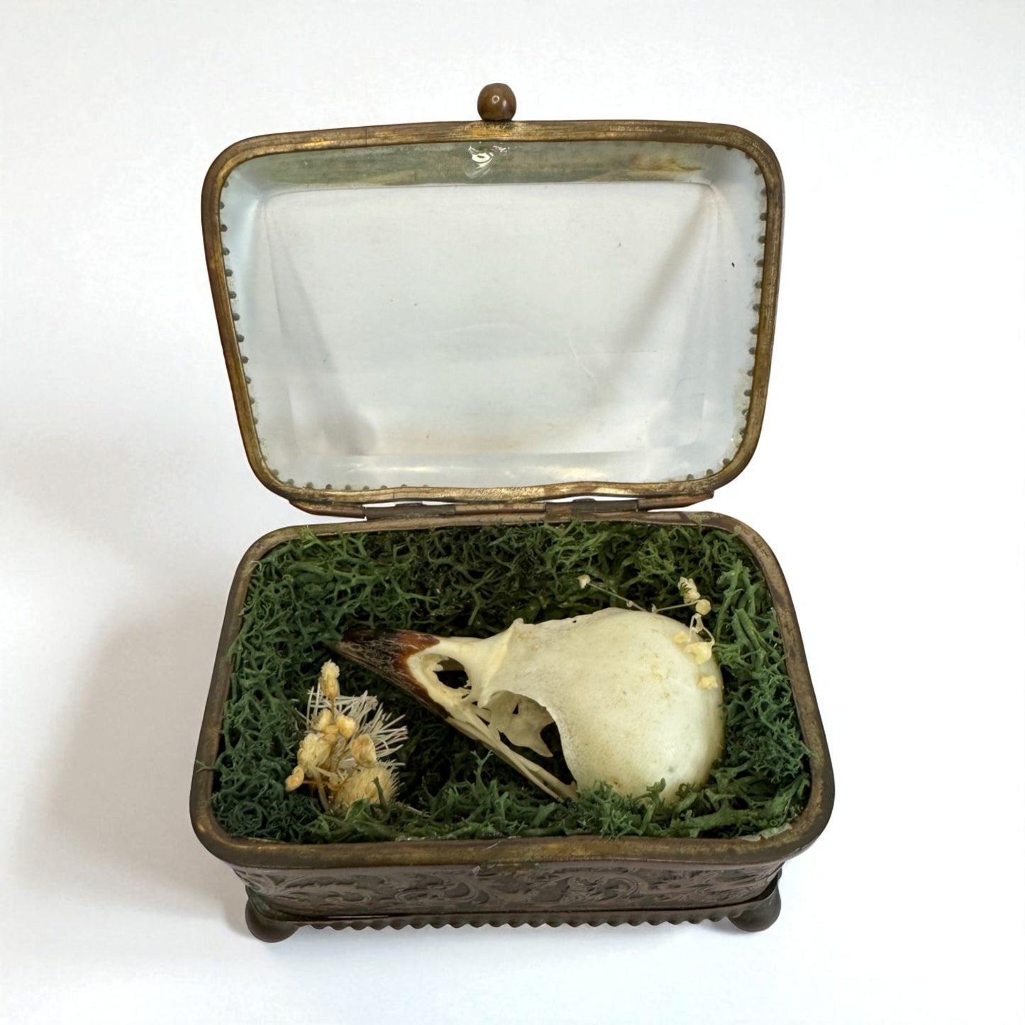 Vintage Glass Trinket Boxes