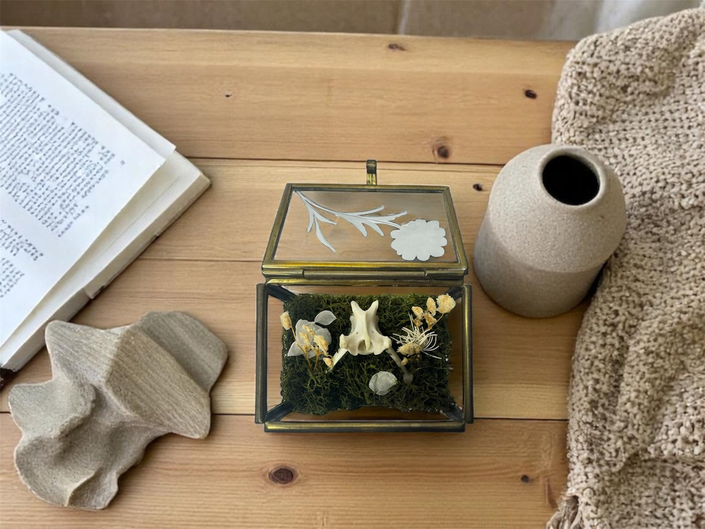 Vintage Glass Trinket Boxes