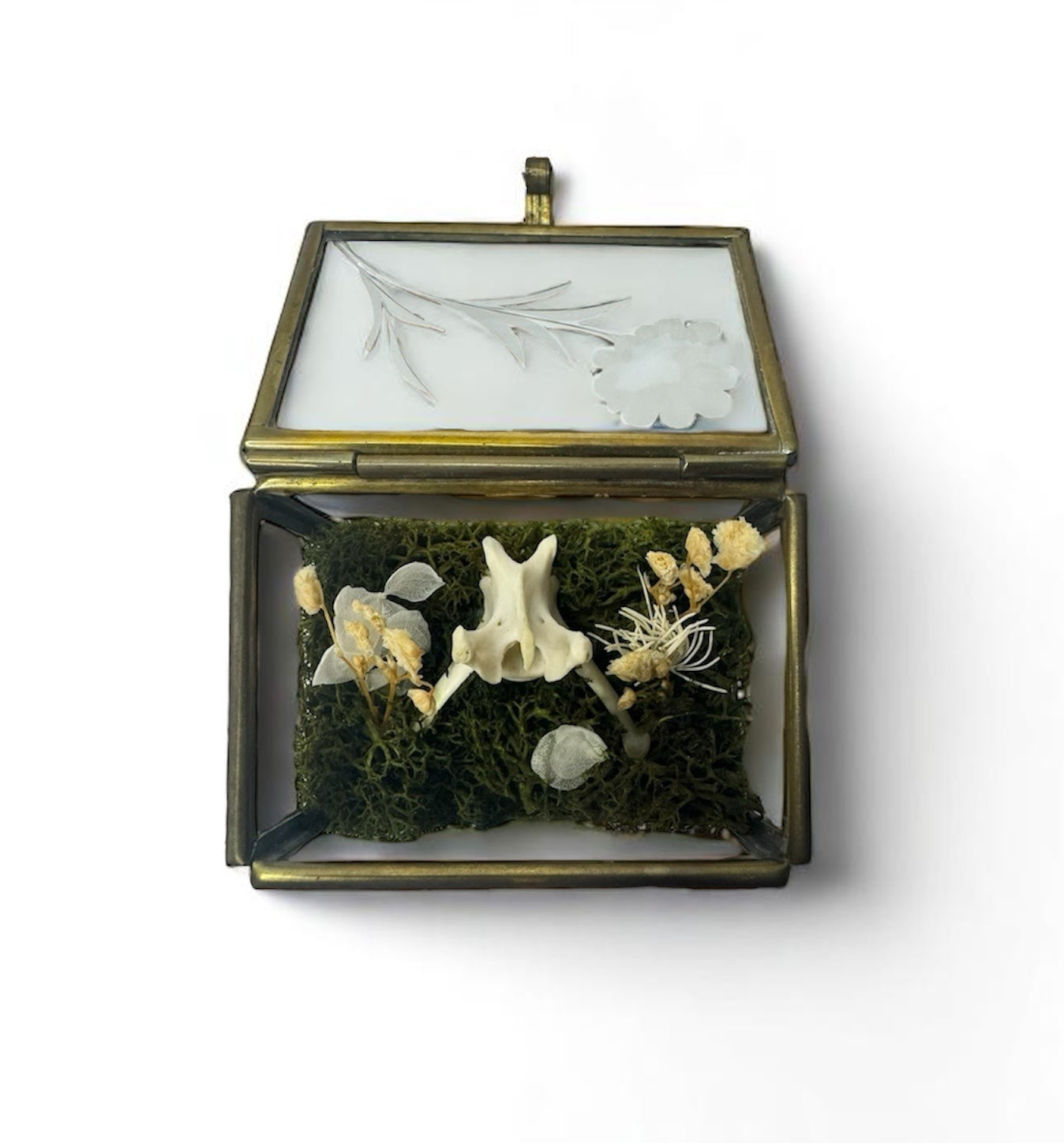 Vintage Glass Trinket Boxes