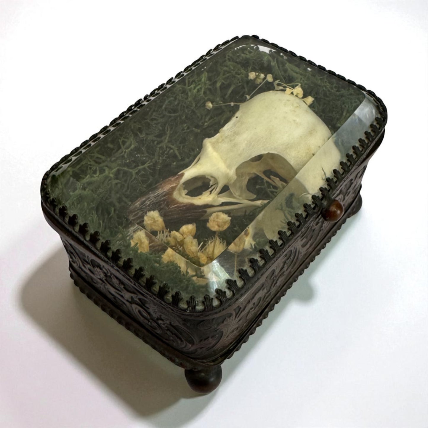 Vintage Glass Trinket Boxes