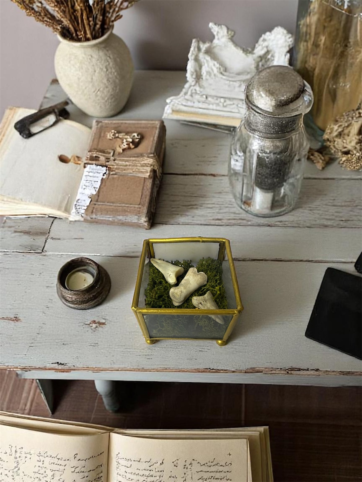 Vintage Glass Trinket Boxes