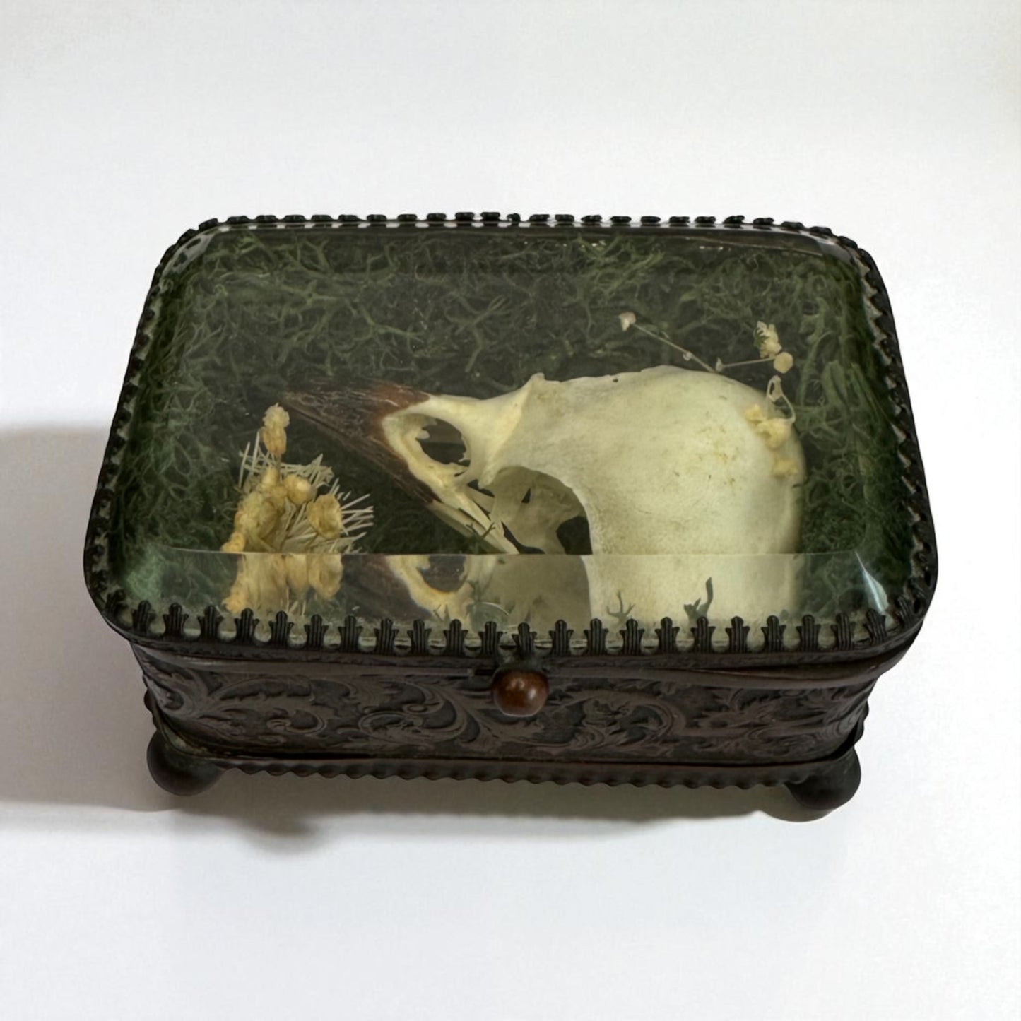 Vintage Glass Trinket Boxes