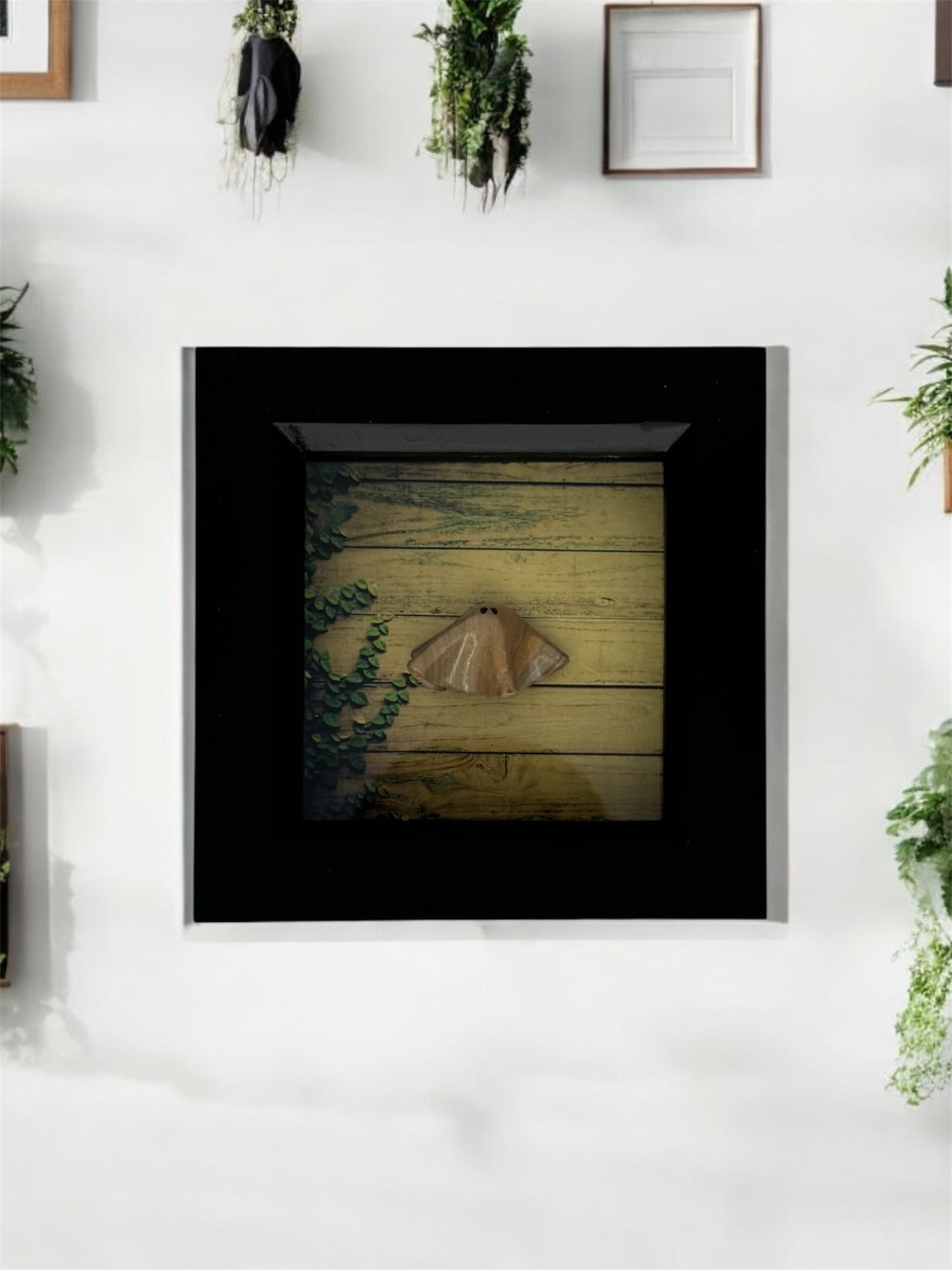 Woodgrain Ghost Box (White or Black Frame)