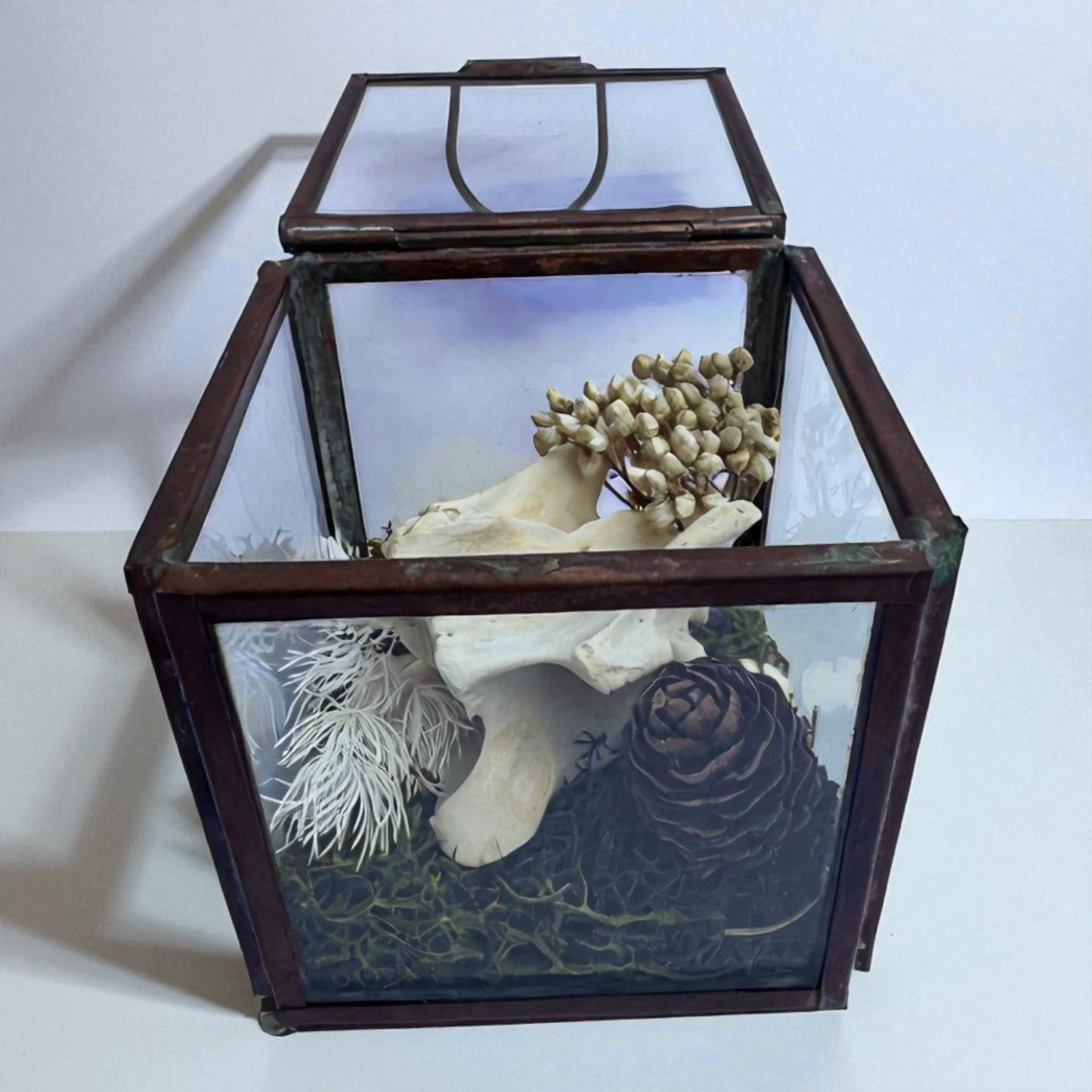 Vintage Glass Trinket Boxes
