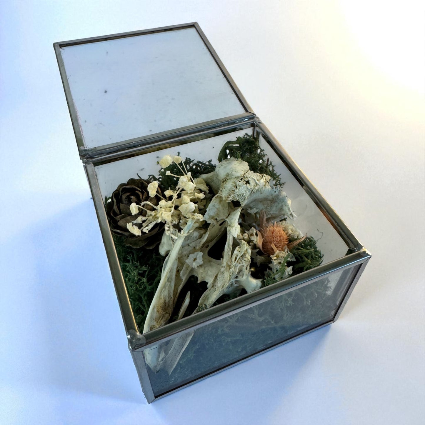 Vintage Glass Trinket Boxes