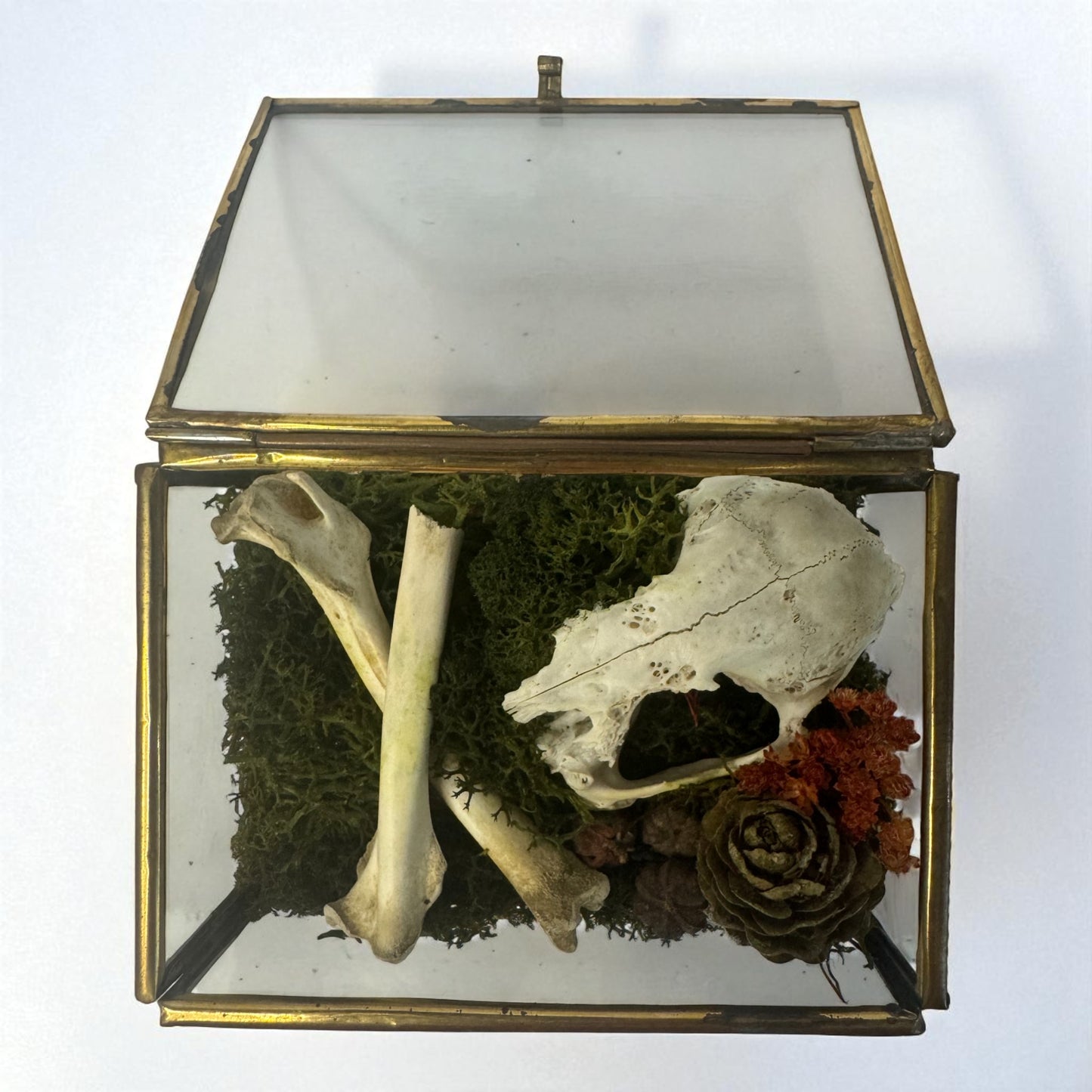 Vintage Glass Trinket Boxes