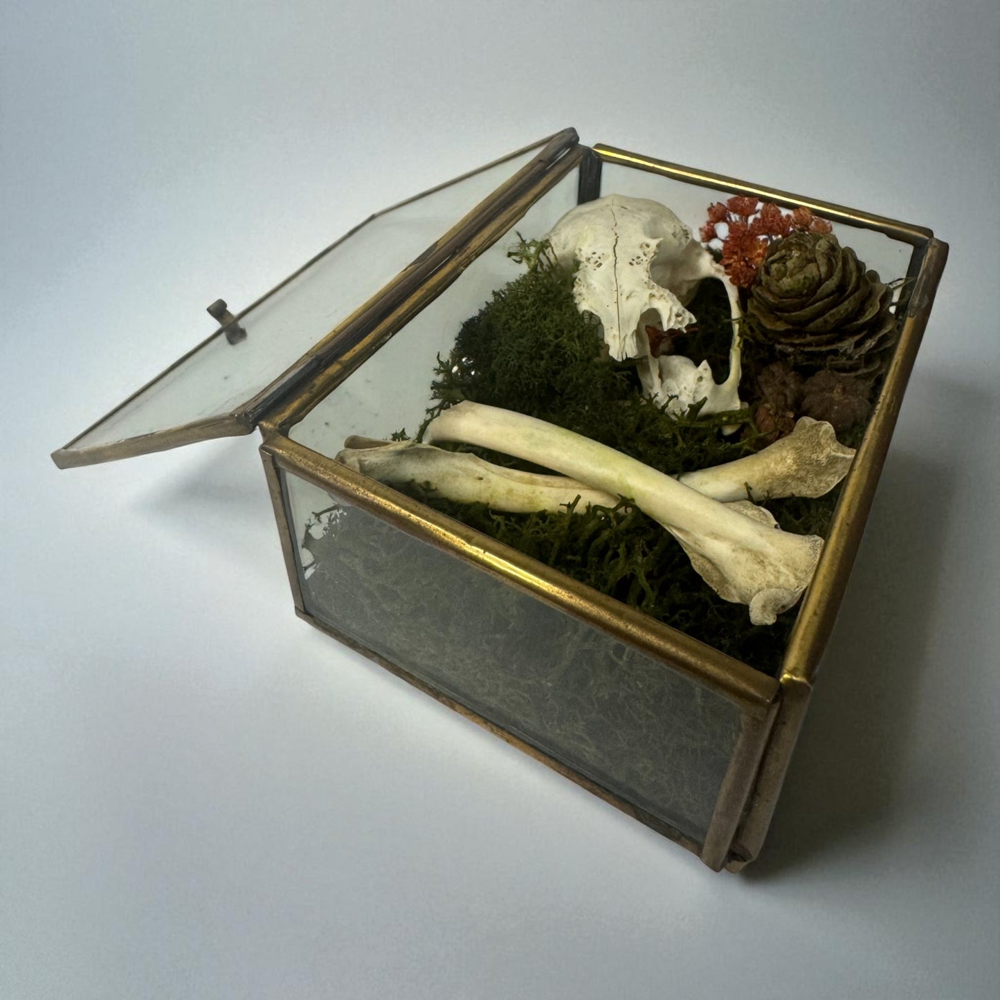 Vintage Glass Trinket Boxes