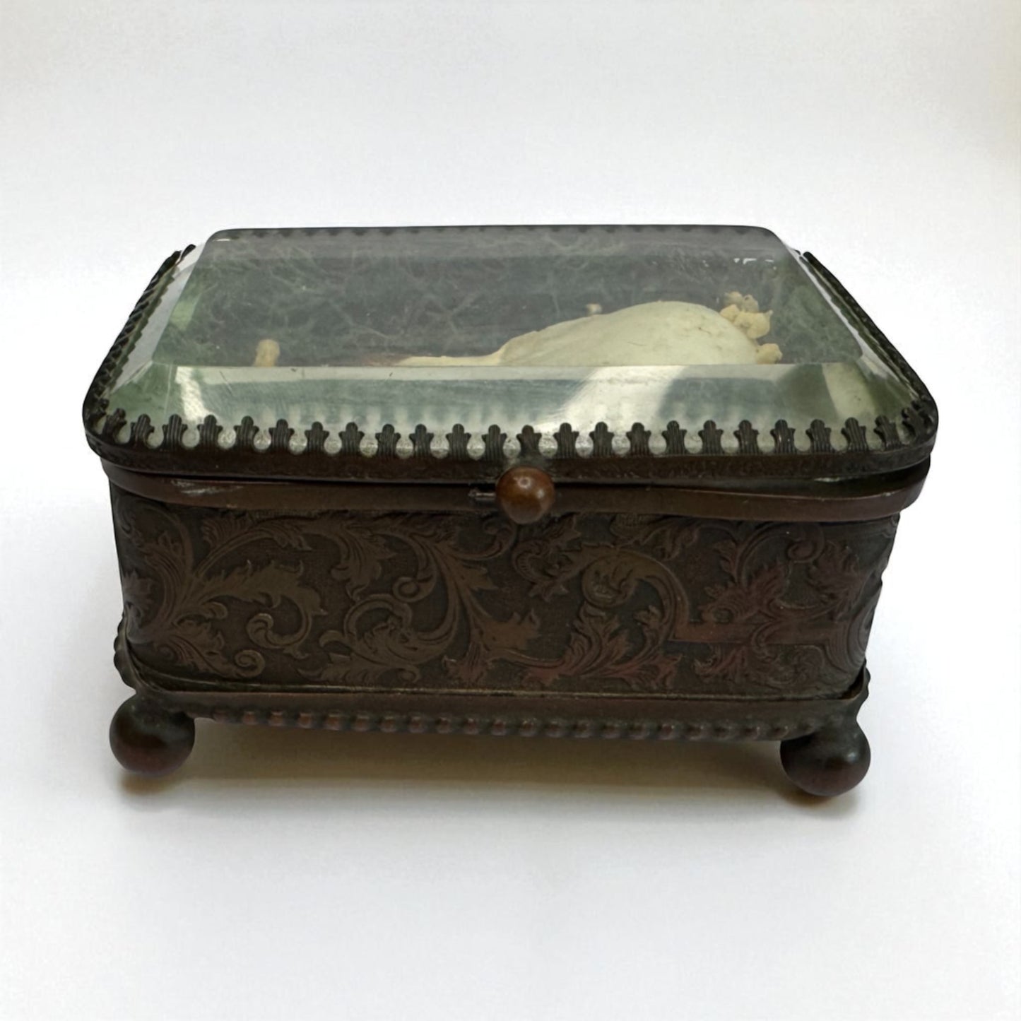 Vintage Glass Trinket Boxes