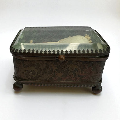 Vintage Glass Trinket Boxes