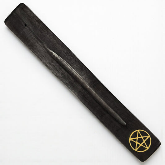 Black & Gold Pentagram Incense Holder