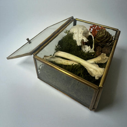 Vintage Glass Trinket Boxes